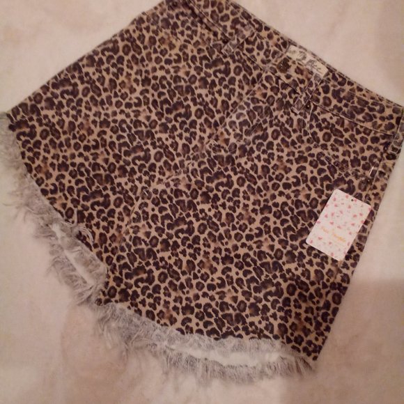 FREE PEOPLE Bailey Denim cheetah combo - Picture 8 of 9